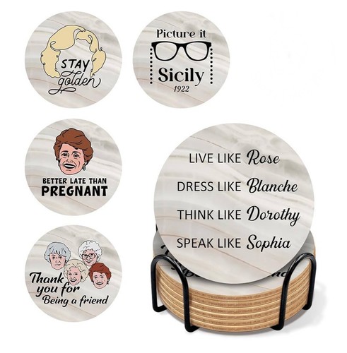 Golden girls cork coasters for - cork,