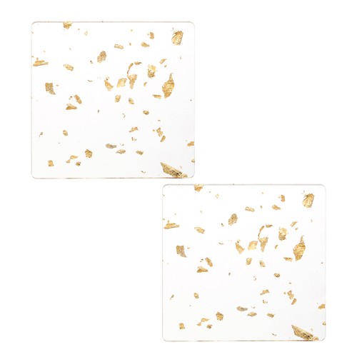 2pcs gold foil acrylic drinks - foil,