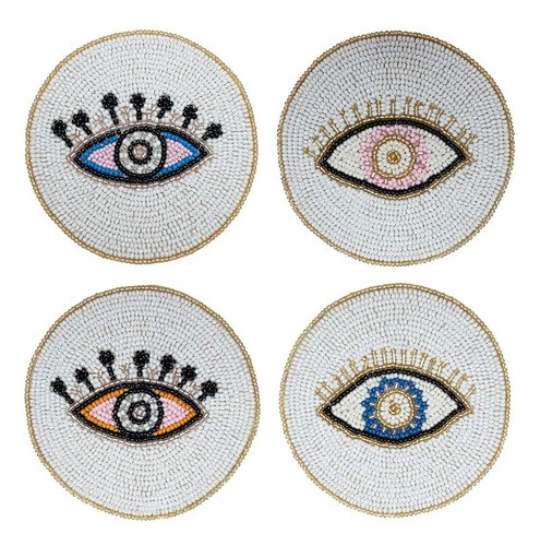 Folkulture beaded coasters - folkulture, for