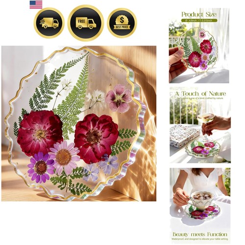 Resin drink coaster purple - drink,