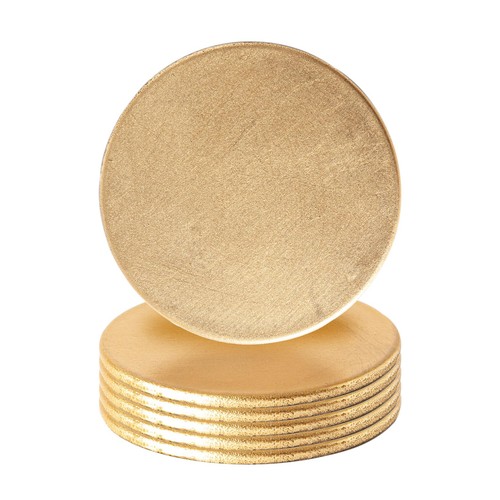 Metallic coasters wedding - 6x,