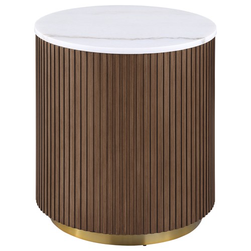 Coaster jason round - jason, white