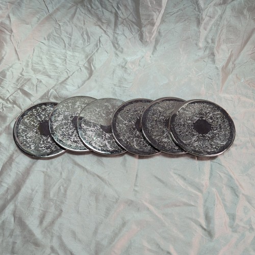 Elegant metal coaster set - 6, pc