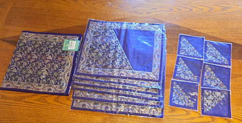 India silk purple dining - india,