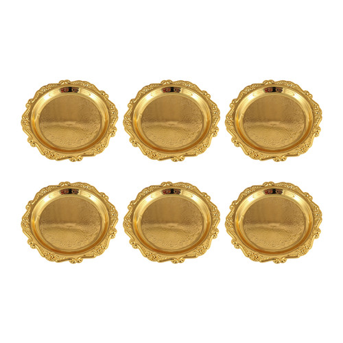 Gold coasters set - coasters, pcs