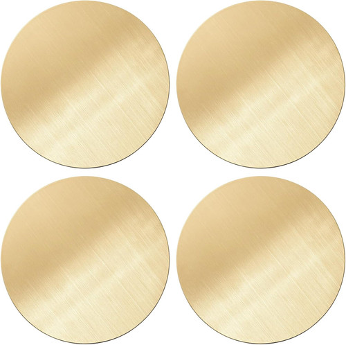 Pieces gold coasters - 4,