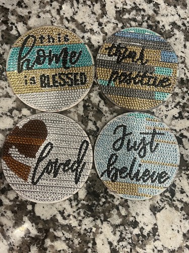 Home table coasters - "home",